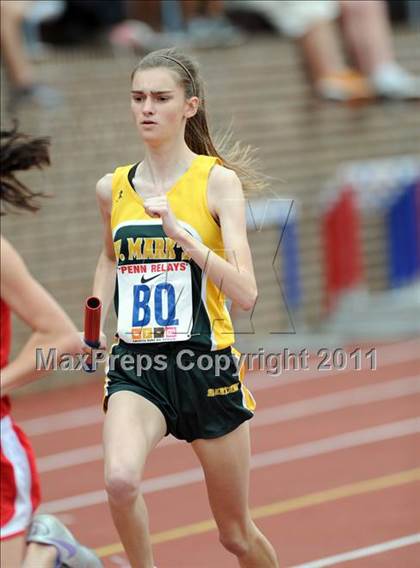 Thumbnail 2 in 117th Penn Relays (Girls Small School 4x800m Event 104) photogallery.