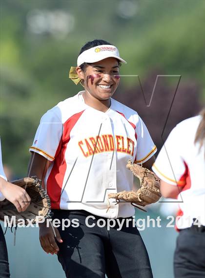 Thumbnail 1 in Alhambra v Carondelet (CIF NCS D2 Championship) photogallery.