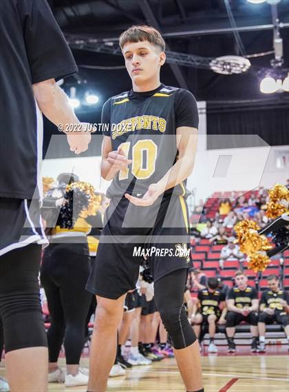 Thumbnail 2 in Eureka vs. Mineral County (NIAA Class 1A State Boys Quarterfinal) photogallery.