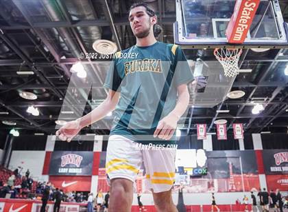 Thumbnail 1 in Eureka vs. Mineral County (NIAA Class 1A State Boys Quarterfinal) photogallery.