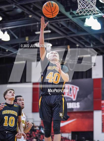 Thumbnail 1 in Eureka vs. Mineral County (NIAA Class 1A State Boys Quarterfinal) photogallery.
