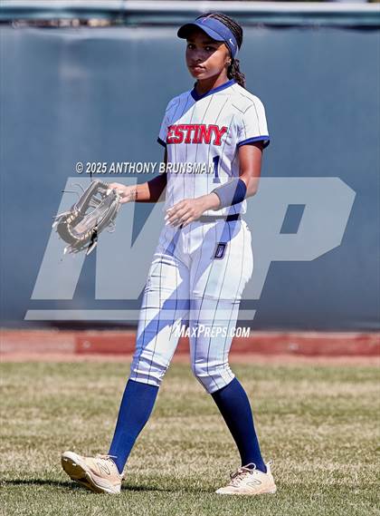 Thumbnail 2 in Destiny Christian Academy vs. Pioneer (CIF SJS D4 Final) photogallery.