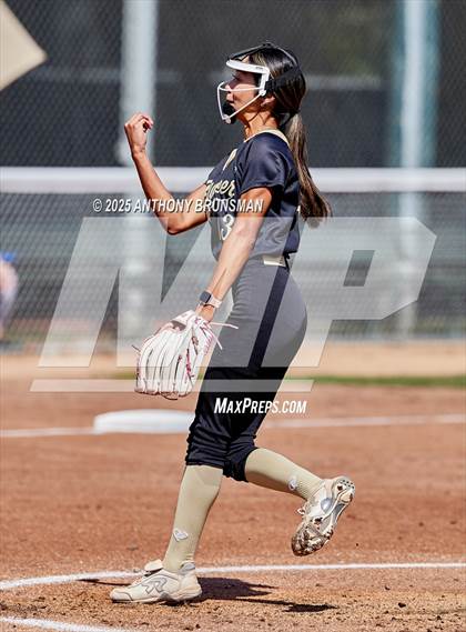 Thumbnail 2 in Destiny Christian Academy vs. Pioneer (CIF SJS D4 Final) photogallery.