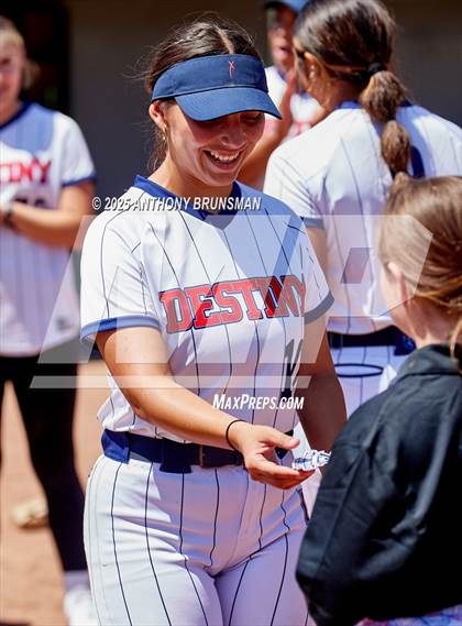 Thumbnail 2 in Destiny Christian Academy vs. Pioneer (CIF SJS D4 Final) photogallery.
