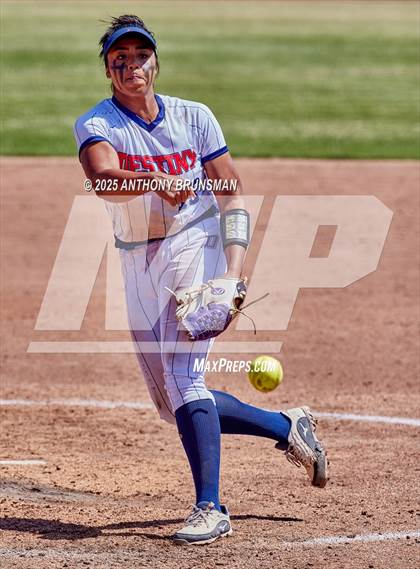 Thumbnail 1 in Destiny Christian Academy vs. Pioneer (CIF SJS D4 Final) photogallery.