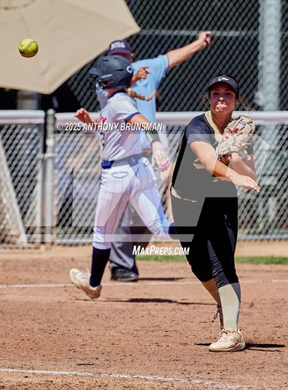 Thumbnail 2 in Destiny Christian Academy vs. Pioneer (CIF SJS D4 Final) photogallery.