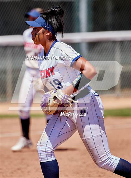 Thumbnail 1 in Destiny Christian Academy vs. Pioneer (CIF SJS D4 Final) photogallery.