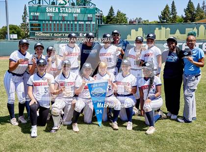 Thumbnail 1 in Destiny Christian Academy vs. Pioneer (CIF SJS D4 Final) photogallery.