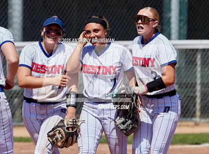 Thumbnail 2 in Destiny Christian Academy vs. Pioneer (CIF SJS D4 Final) photogallery.