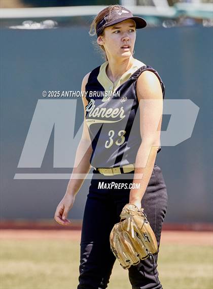 Thumbnail 2 in Destiny Christian Academy vs. Pioneer (CIF SJS D4 Final) photogallery.
