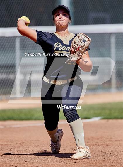 Thumbnail 2 in Destiny Christian Academy vs. Pioneer (CIF SJS D4 Final) photogallery.