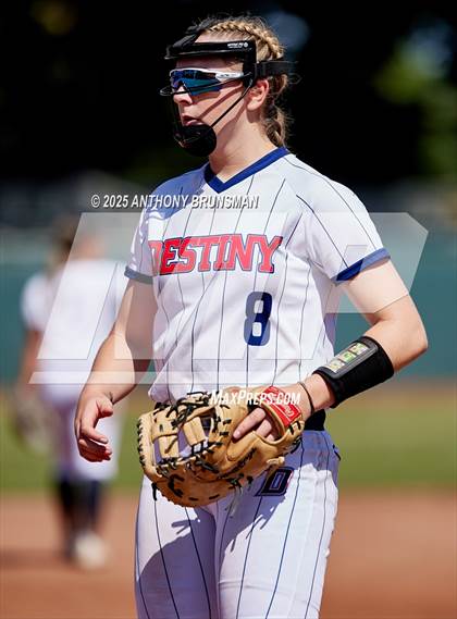 Thumbnail 3 in Destiny Christian Academy vs. Pioneer (CIF SJS D4 Final) photogallery.