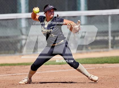 Thumbnail 1 in Destiny Christian Academy vs. Pioneer (CIF SJS D4 Final) photogallery.