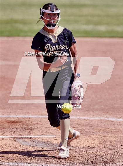 Thumbnail 3 in Destiny Christian Academy vs. Pioneer (CIF SJS D4 Final) photogallery.