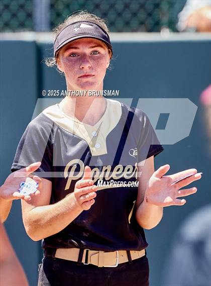 Thumbnail 2 in Destiny Christian Academy vs. Pioneer (CIF SJS D4 Final) photogallery.
