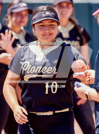 Thumbnail 3 in Destiny Christian Academy vs. Pioneer (CIF SJS D4 Final) photogallery.