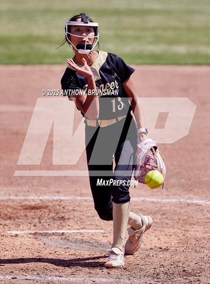 Thumbnail 2 in Destiny Christian Academy vs. Pioneer (CIF SJS D4 Final) photogallery.