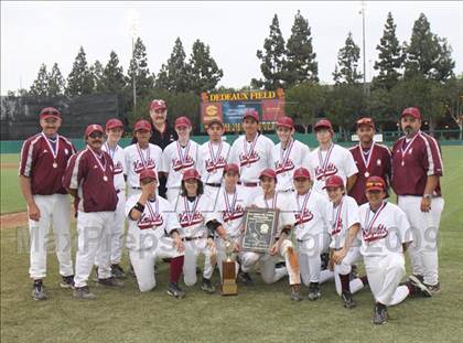 Thumbnail 3 in Maywood Academy vs. Sherman Oaks CES (CIF LA City Section D3 Final) photogallery.