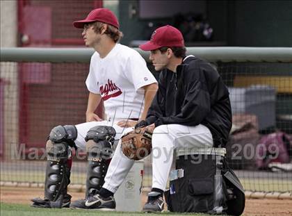Thumbnail 1 in Maywood Academy vs. Sherman Oaks CES (CIF LA City Section D3 Final) photogallery.