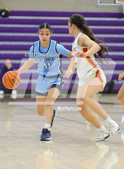 Thumbnail 1 in Centennial vs. Incarnate Word Academy (Utah Holiday Hoopfest) photogallery.