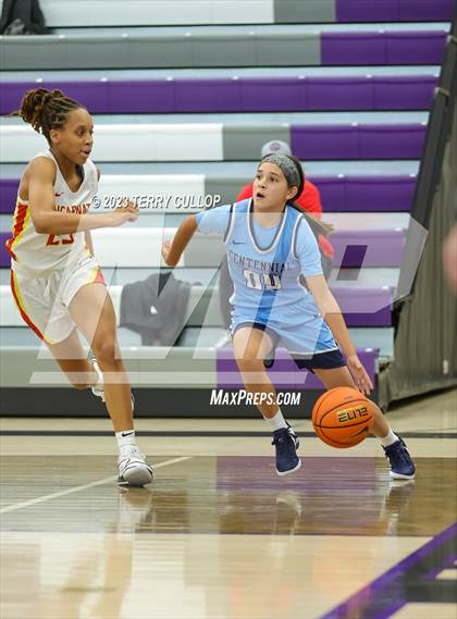 Thumbnail 2 in Centennial vs. Incarnate Word Academy (Utah Holiday Hoopfest) photogallery.