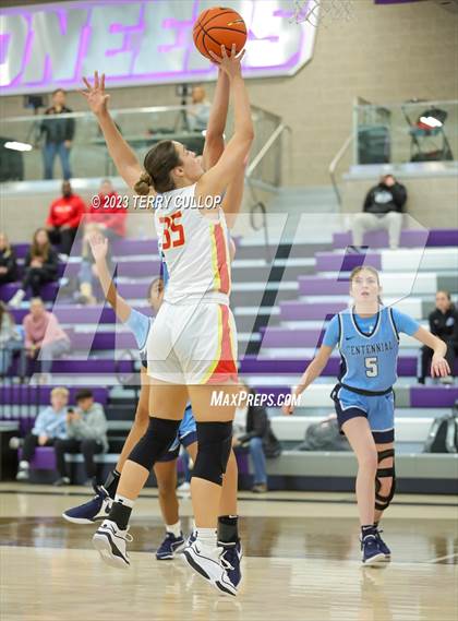 Thumbnail 2 in Centennial vs. Incarnate Word Academy (Utah Holiday Hoopfest) photogallery.