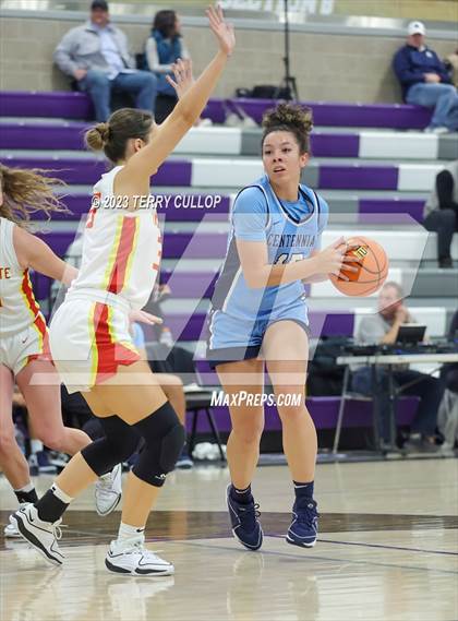 Thumbnail 1 in Centennial vs. Incarnate Word Academy (Utah Holiday Hoopfest) photogallery.