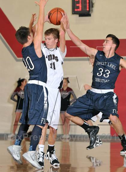 Thumbnail 1 in Forest Lake Christian vs. Valley Christian (Viking Classic) photogallery.
