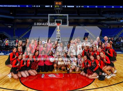 Thumbnail 1 in Liberty vs. Mansfield Timberview (UIL 5A Basketball Final) photogallery.