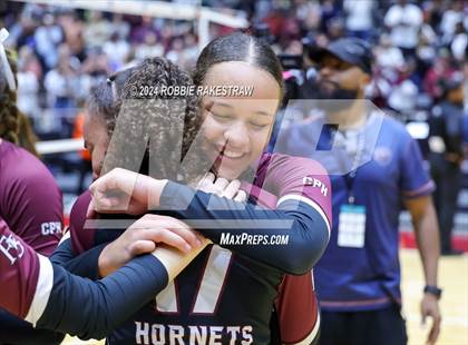 Thumbnail 2 in McKinney North vs. Flour Bluff (UIL 5A Volleyball Division I Final) photogallery.