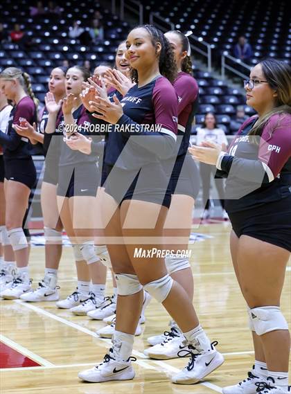 Thumbnail 2 in McKinney North vs. Flour Bluff (UIL 5A Volleyball Division I Final) photogallery.