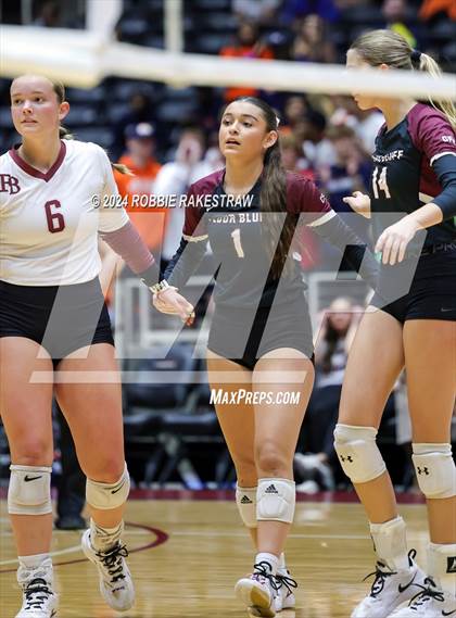 Thumbnail 3 in McKinney North vs. Flour Bluff (UIL 5A Volleyball Division I Final) photogallery.