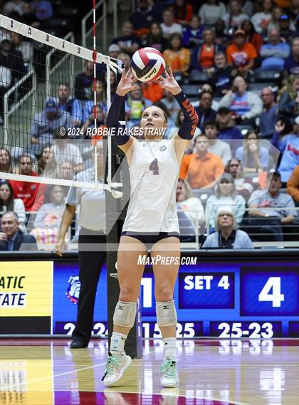 Thumbnail 2 in McKinney North vs. Flour Bluff (UIL 5A Volleyball Division I Final) photogallery.