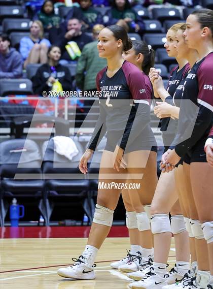 Thumbnail 3 in McKinney North vs. Flour Bluff (UIL 5A Volleyball Division I Final) photogallery.