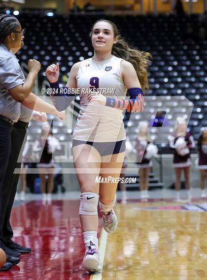 Thumbnail 2 in McKinney North vs. Flour Bluff (UIL 5A Volleyball Division I Final) photogallery.