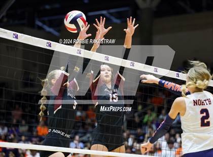 Thumbnail 2 in McKinney North vs. Flour Bluff (UIL 5A Volleyball Division I Final) photogallery.