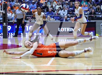 Thumbnail 2 in McKinney North vs. Flour Bluff (UIL 5A Volleyball Division I Final) photogallery.
