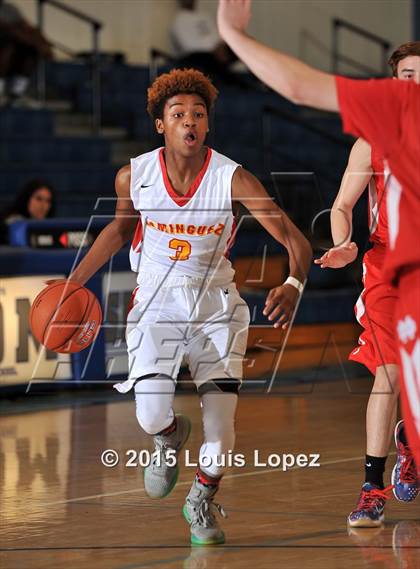 Thumbnail 1 in Mater Dei vs. Dominguez photogallery.