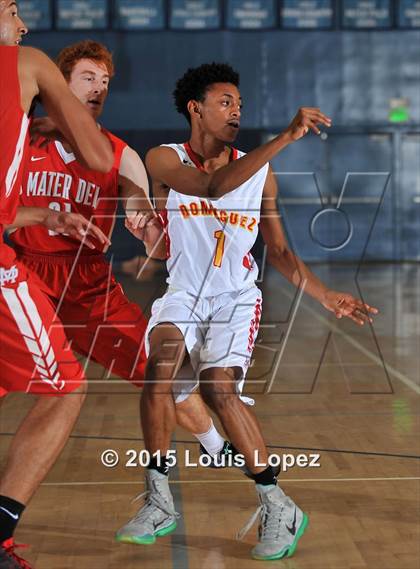 Thumbnail 3 in Mater Dei vs. Dominguez photogallery.