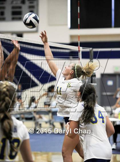 Thumbnail 3 in Alverno vs San Dimas (Garey Tri-City Tournament) photogallery.
