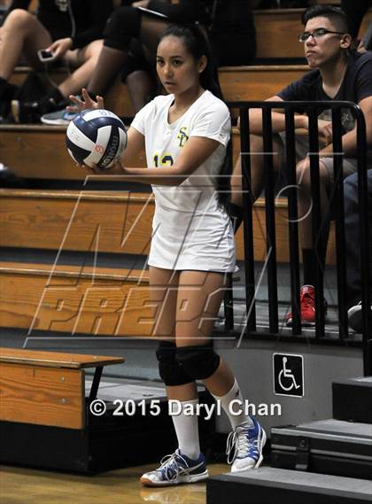 Thumbnail 3 in Alverno vs San Dimas (Garey Tri-City Tournament) photogallery.