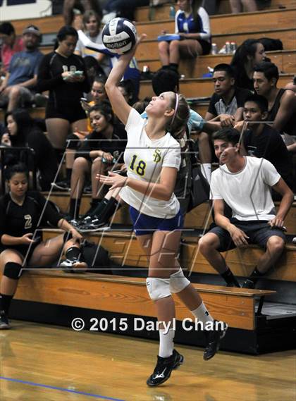 Thumbnail 2 in Alverno vs San Dimas (Garey Tri-City Tournament) photogallery.