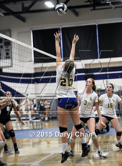 Thumbnail 2 in Alverno vs San Dimas (Garey Tri-City Tournament) photogallery.