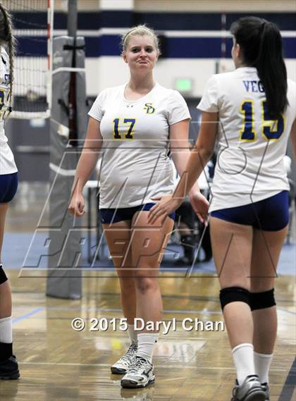 Thumbnail 1 in Alverno vs San Dimas (Garey Tri-City Tournament) photogallery.
