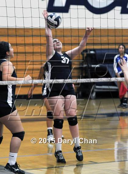 Thumbnail 3 in Alverno vs San Dimas (Garey Tri-City Tournament) photogallery.