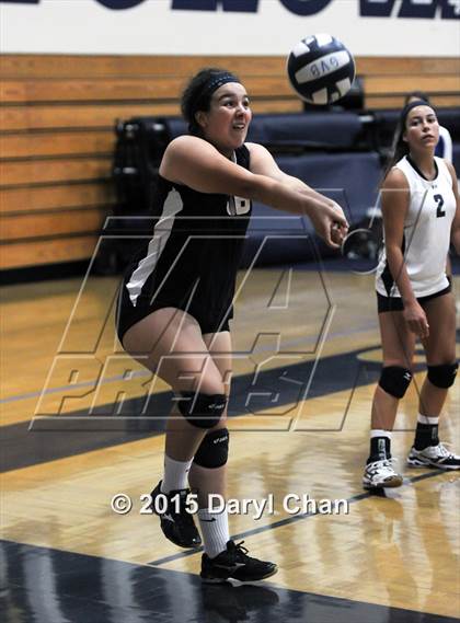 Thumbnail 2 in Alverno vs San Dimas (Garey Tri-City Tournament) photogallery.