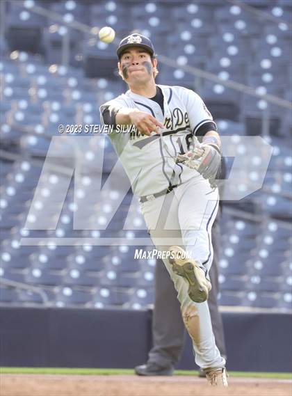 Thumbnail 1 in Mater Dei Catholic vs. San Ysidro @ Petco Park photogallery.