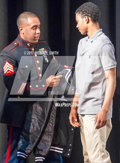 Thumbnail 1 in Marines H.S. Male Athlete of the Month -  Elijah Bowens photogallery.