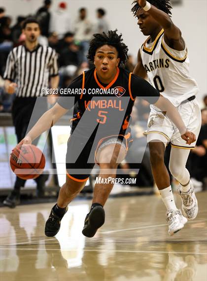 Thumbnail 2 in Kimball @ Lathrop (CIF SJS D3 Playoff) photogallery.