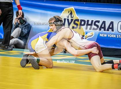Thumbnail 2 in NYSPHSAA Wrestling D2 Consolation Semifinals photogallery.